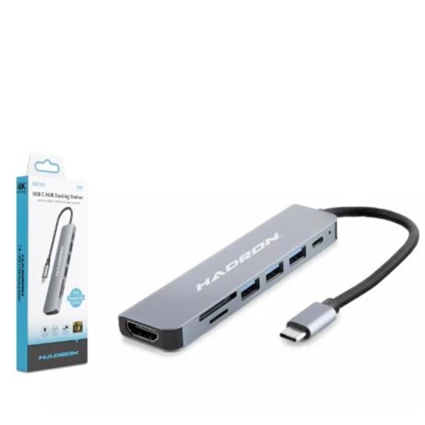 Hadron Hdx7835 Type-C Hdtv Combo Hdmi 4K 30Hz 3-Usb3.0 + Sd + Tf 7In1 Gri Hadron Hdx7835 Type-C Hdtv Combo Hdmi 4K 30Hz 3-Usb3.0 + Sd + Tf 7In1 Gri