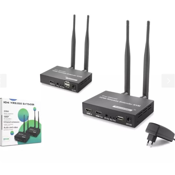 Hadron HDX1383 200mt Hdmi Wireless Kvm Extender Loop-Out Kablosuz 1080P (Audio and Video) Hadron HDX1383 200mt Hdmi Wireless Kvm Extender Loop-Out Kablosuz 1080P (Audio and Video)