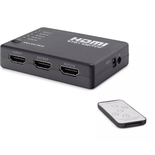 Hadron Hdx1272 5 Port Hdmi Switch 5Giriş 1Çıkış Kumandalı Hadron Hdx1272 5 Port Hdmi Switch 5Giriş 1Çıkış Kumandalı
