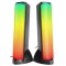 Mikado MD-183 2.0 3W-2 Bluetooth Siyah RGB Aydınlatmalı USB + 3.5mm USB 5V Speaker Hoparlör