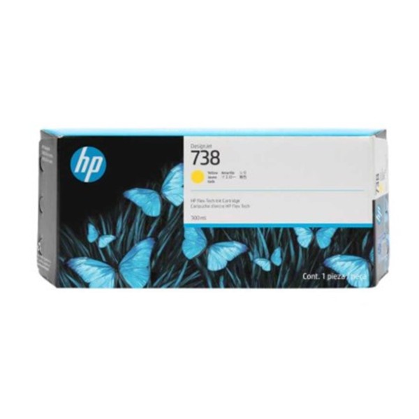 HP 738 Yellow Sarı 300ML Plotter Kartuşu 676M8A HP 738 Yellow Sarı 300ML Plotter Kartuşu 676M8A