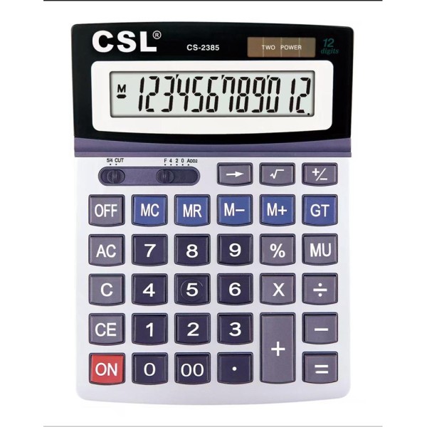 CSL CS-2385 12 Hane Masa Tipi Oynar Başlıklı Hesap Makinesi CSL CS-2385 12 Hane Masa Tipi Oynar Başlıklı Hesap Makinesi