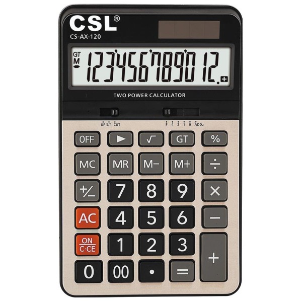 CSL CS-AX-120 12 Hane Masa Tipi Hesap Makinesi CSL CS-AX-120 12 Hane Masa Tipi Hesap Makinesi