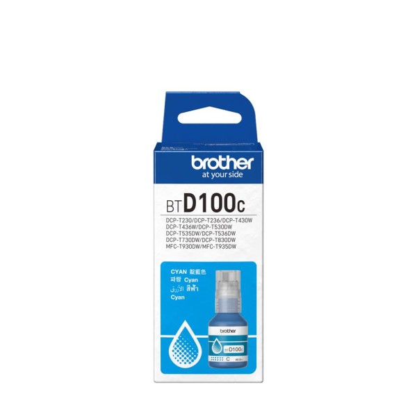 Brother BTD100C Cyan Mavi 5.000 Sayfa Şişe Mürekkep DCP-T230-T430-T530-T730-T830 MFC-T930-T935 Brother BTD100C Cyan Mavi 5.000 Sayfa Şişe Mürekkep DCP-T230-T430-T530-T730-T830 MFC-T930-T935