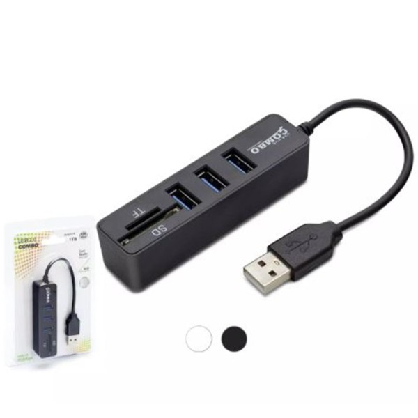 Hadron Hdx7009 Usb Hub Combo 3-Usb + Sd + Tf Siyah Hadron Hdx7009 Usb Hub Combo 3-Usb + Sd + Tf Siyah