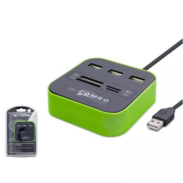 Hadron Hdx7006 Usb Hub Combo 3-Usb + Ms + Sd + M2 + Tf Yeşil Hadron Hdx7006 Usb Hub Combo 3-Usb + Ms + Sd + M2 + Tf Yeşil