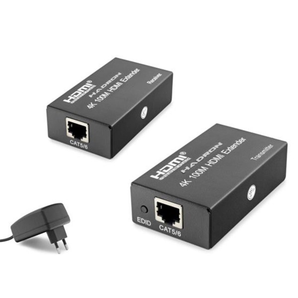 Hadron Hdx1367 100M Hdmi Extender 4K DC 5V adaptör Siyah Hadron Hdx1367 100M Hdmi Extender 4K DC 5V adaptör Siyah
