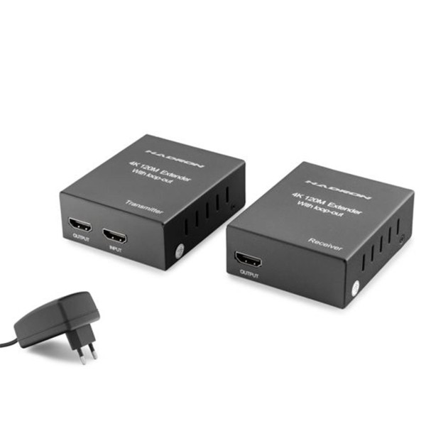 Hadron Hdx1368 120M Hdmi Extender Loop Out 4K Siyah Hadron Hdx1368 120M Hdmi Extender Loop Out 4K Siyah