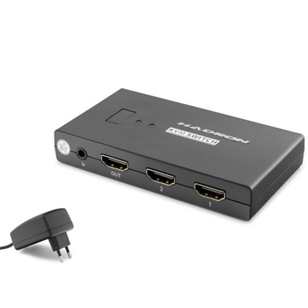 Hadron Hdx1373 2 Port + 4- Hdmi Kvm Switch Usb Hdmi Kablolu Siyah Hadron Hdx1373 2 Port + 4- Hdmi Kvm Switch Usb Hdmi Kablolu Siyah