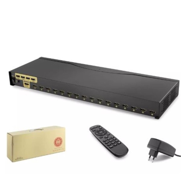Hadron Hdx1379 16 Port Hdmi Kvm Switch IR uzaktan kumanda 4K çözünürlük Hadron Hdx1379 16 Port Hdmi Kvm Switch IR uzaktan kumanda 4K çözünürlük