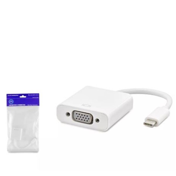 Hadron Hdx7773 Type-C To Vga F Çevirici 1080P Beyaz Hadron Hdx7773 Type-C To Vga F Çevirici 1080P Beyaz