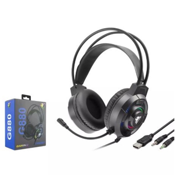 Hadron G880 Gaming Kulaklık 2-3.5Mm + Usb Siyah Hadron G880 Gaming Kulaklık 2-3.5Mm + Usb Siyah