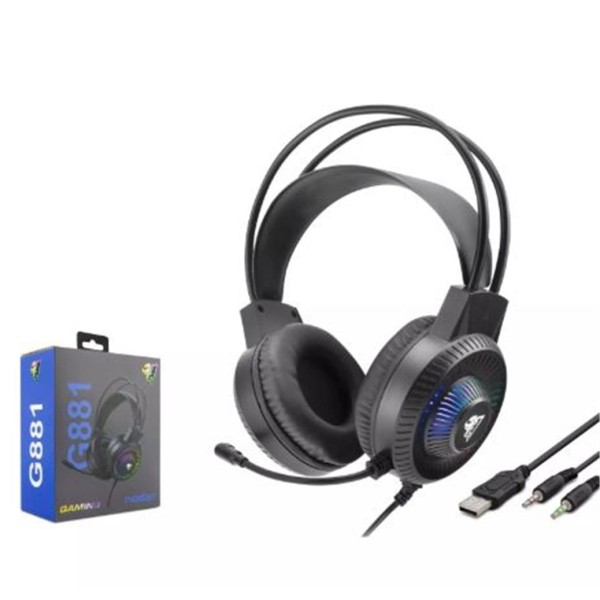 Hadron G881 Gaming Kulaklık 2-3.5Mm + Usb Siyah Hadron G881 Gaming Kulaklık 2-3.5Mm + Usb Siyah