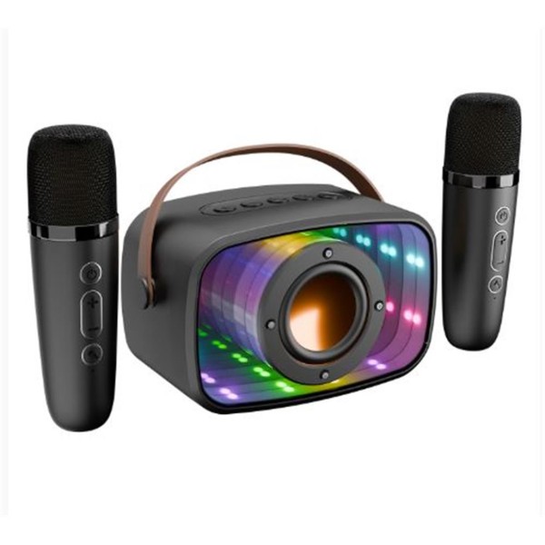 Mikado MD-57BT Endless 5W Siyah TF + USB + AUX + BT Destekli 2 Wireless Karaoke Mikrofon 1200mAh Mikado MD-57BT Endless 5W Siyah TF + USB + AUX + BT Destekli 2 Wireless Karaoke Mikrofon 1200mAh