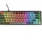 Rampage YORU MINI Gri-Siyah Type-C Bağlantılı OUTEMU Red Swich Q Mekanik Gaming Oyuncu Klavye RGB