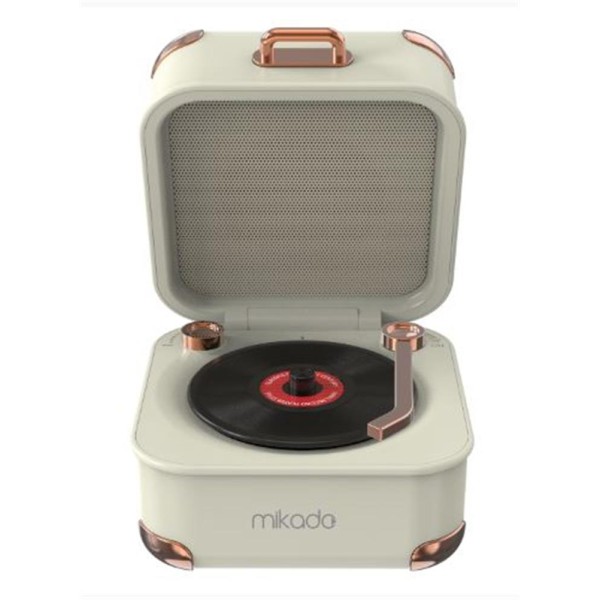 Mikado MD-62BT 5W 1200mAh Krem TF Kart + Bluetooth Destekli Klasik Retro Müzik Kutusu Mikado MD-62BT 5W 1200mAh Krem TF Kart + Bluetooth Destekli Klasik Retro Müzik Kutusu