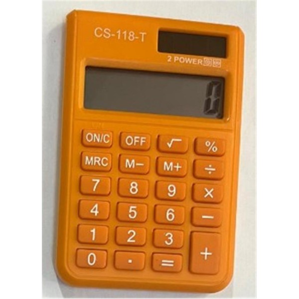 CSL CS-118-T Turuncu 8 Hane Cep Tipi Hesap Makinesi CSL CS-118-T Turuncu 8 Hane Cep Tipi Hesap Makinesi