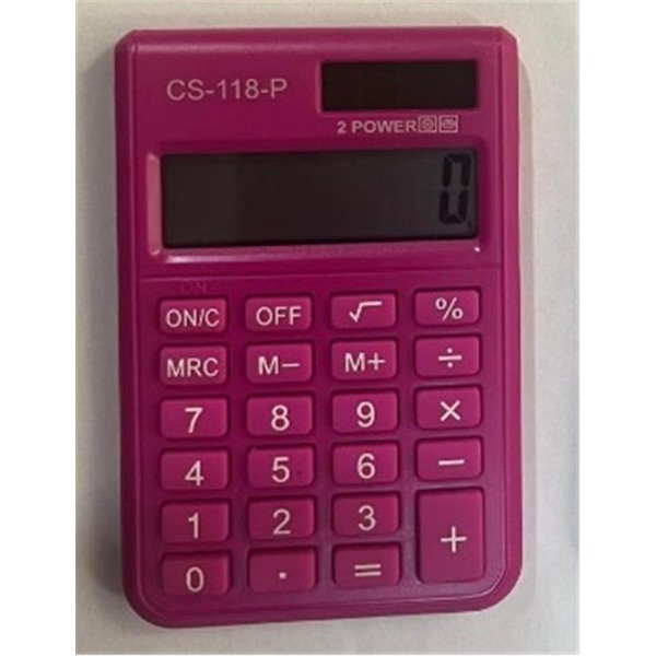 CSL CS-118-P Pembe 8 Hane Cep Tipi Hesap Makinesi CSL CS-118-P Pembe 8 Hane Cep Tipi Hesap Makinesi