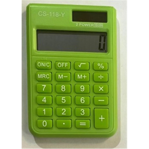 CSL CS-118-Y Yeşil 8 Hane Cep Tipi Hesap Makinesi CSL CS-118-Y Yeşil 8 Hane Cep Tipi Hesap Makinesi