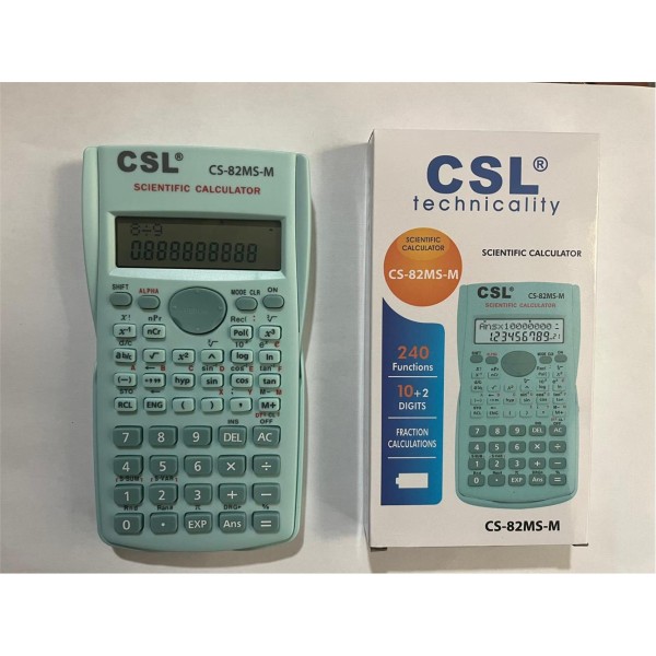 CSL CS-82MS-M Mavi Fonksiyonel Hesap Makinesi CSL CS-82MS-M Mavi Fonksiyonel Hesap Makinesi
