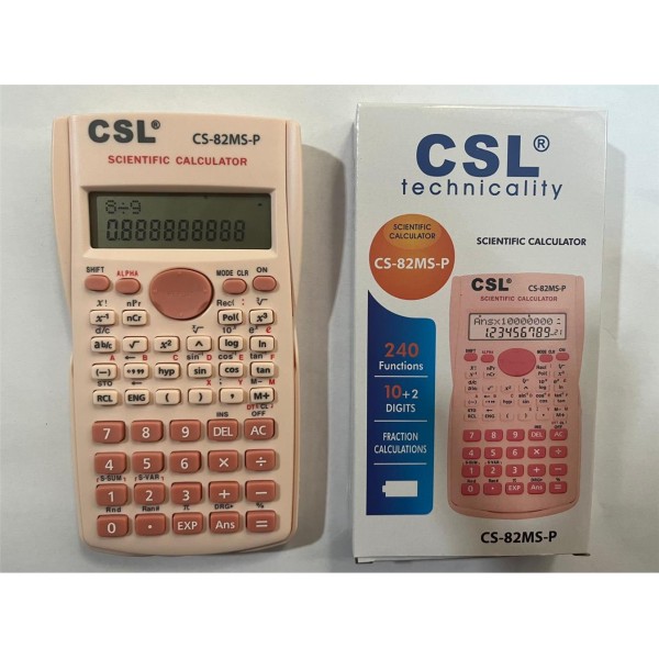 CSL CS-82MS-P Pembe Fonksiyonel Hesap Makinesi CSL CS-82MS-P Pembe Fonksiyonel Hesap Makinesi