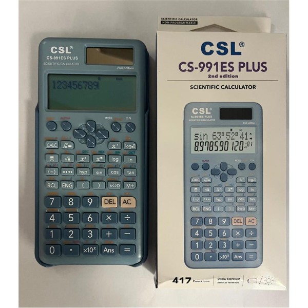 CSL CS-991ES PLUS-BLUE Mavi Fonksiyonel Hesap Makinesi CSL CS-991ES PLUS-BLUE Mavi Fonksiyonel Hesap Makinesi