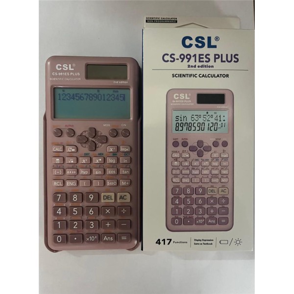 CSL CS-991ES PLUS-PINK Pembe Fonksiyonel Hesap Makinesi CSL CS-991ES PLUS-PINK Pembe Fonksiyonel Hesap Makinesi