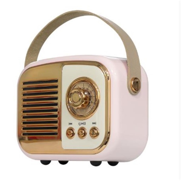 Mikado MD-24BT Echoes 3W 800mAh Pembe Usb+TF Kart+Bluetooth Destekli Klasik Retro Müzik Kutusu Mikado MD-24BT Echoes 3W 800mAh Pembe Usb+TF Kart+Bluetooth Destekli Klasik Retro Müzik Kutusu