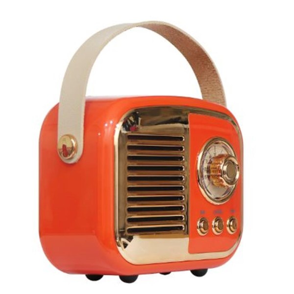 Mikado MD-24BT Echoes 3W 800mAh Turuncu Usb+TF Kart+Bluetooth Destekli Klasik Retro Müzik Kutusu Mikado MD-24BT Echoes 3W 800mAh Turuncu Usb+TF Kart+Bluetooth Destekli Klasik Retro Müzik Kutusu