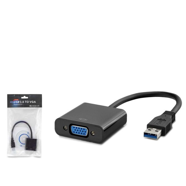 Hadron Hdx7779 Usb3.0 To Vga F Çevirici 1080P Siyah Hadron Hdx7779 Usb3.0 To Vga F Çevirici 1080P Siyah