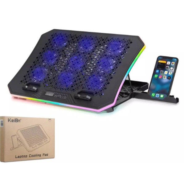 Hadron Dcxa19 Notebook Soğutucu 9-Fan + Telefon Standı 14-18 RGB Siyah Hadron Dcxa19 Notebook Soğutucu 9-Fan + Telefon Standı 14-18 RGB Siyah