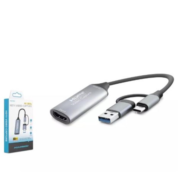 Hadron Hdx7856 Hdmi Video Capture Type-C + Usb3.0 4K 30Hz Gri Hadron Hdx7856 Hdmi Video Capture Type-C + Usb3.0 4K 30Hz Gri