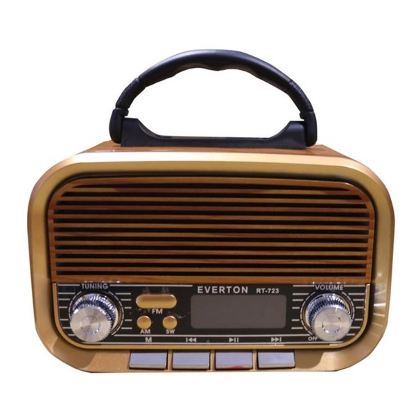 Everton RT-723 Dijital Göstergeli Şarjlı Nostaljik Radyo (AM-FM-SW Wıth BT-USB-TF ) Everton RT-723 Dijital Göstergeli Şarjlı Nostaljik Radyo (AM-FM-SW Wıth BT-USB-TF )