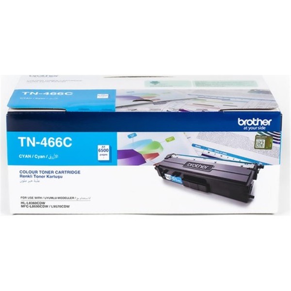 Brother TN-466C 6.500 Sayfa Cyan Mavi Toner HL-8360 MFC-8690 Brother TN-466C 6.500 Sayfa Cyan Mavi Toner HL-8360 MFC-8690