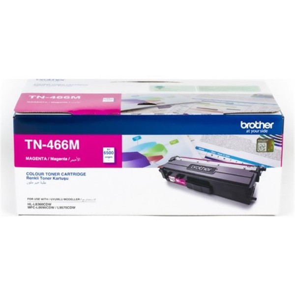 Brother TN-466M 6.500 Sayfa Magenta Kırmızı Toner HL-8360 MFC-8690 Brother TN-466M 6.500 Sayfa Magenta Kırmızı Toner HL-8360 MFC-8690