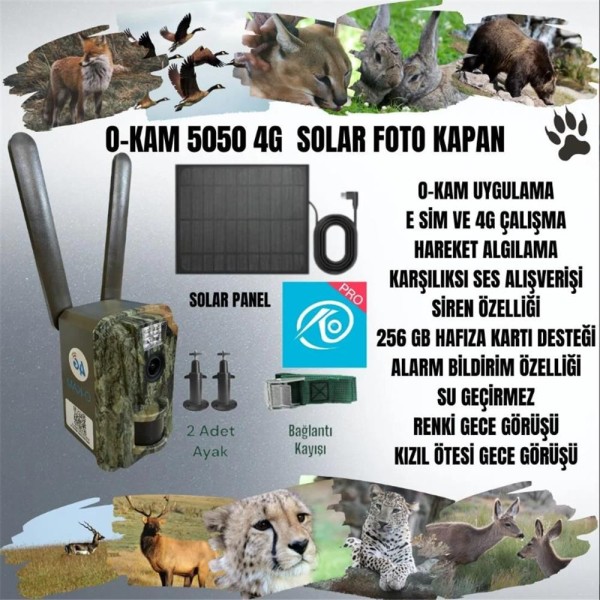OKam O-Kam 5050 4G Solar Fotokapan OKam O-Kam 5050 4G Solar Fotokapan