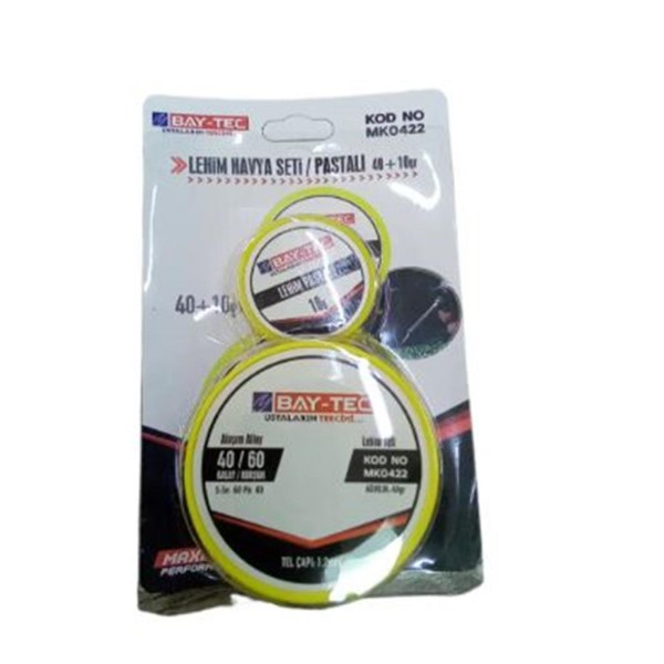 Bay-tec Lehim Havya Seti Pastalı 40+10 Gr Mk-0422 Bay-tec Lehim Havya Seti Pastalı 40+10 Gr Mk-0422