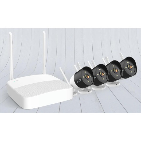 Tenda K4W-3TC 4 Kanal NVR Kayıt Cİhazı + 4 Adet Outdor Ip Wifi Bullet Kamera Set