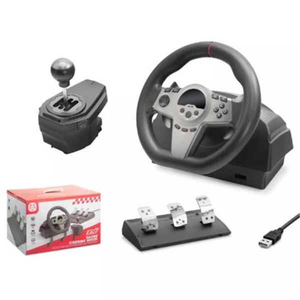 Nodar Nd757 Direksiyon Seti Siyah 270° Ps4-Ps3-Pc-Xbox One-N-Sw-Xbox Series-S P4 Slim P4 Pro Siyah