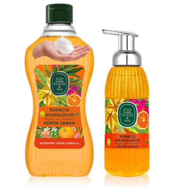 Eyüp Sabri Tuncer 1,5 lt+500 ml Bodrum Mandalina Köpük Sabun Eyüp Sabri Tuncer 1,5 lt+500 ml Bodrum Mandalina Köpük Sabun