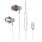 S-link SL-TPK03 TypeC Telefon Uyumlu Metal Beyaz Kulak İçi Mikrofonlu Kulaklık