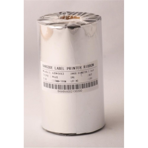 Ribbonsan RB00007 WX-10FBK 110-450MT Wax Ribbon