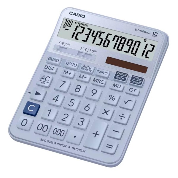 Casio DJ-120D Plus Açık Mavi İşlem Kontrollü 12 Hane Masa Üstü Hesap Makinesi Casio DJ-120D Plus Açık Mavi İşlem Kontrollü 12 Hane Masa Üstü Hesap Makinesi
