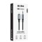 S-link Armor ML-01 1.2m Lightning to M AUX Örgülü Metal Başlıklı Siyah Ses Kablosu