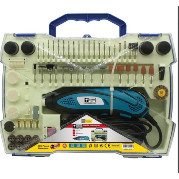 CatPower Cat-8103 Gravür Taşlama Seti 135W 190 Parça CatPower Cat-8103 Gravür Taşlama Seti 135W 190 Parça