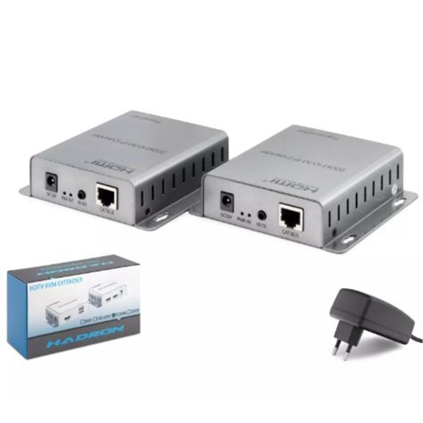 HADRON HDX1343 HDMI KVM IP Extender 200 m - Gümüş HADRON HDX1343 HDMI KVM IP Extender 200 m - Gümüş