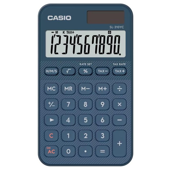 Casio SL-310UC-NY Cep Tipi 10 Hane Lacivert Hesap Makinesi Casio SL-310UC-NY Cep Tipi 10 Hane Lacivert Hesap Makinesi
