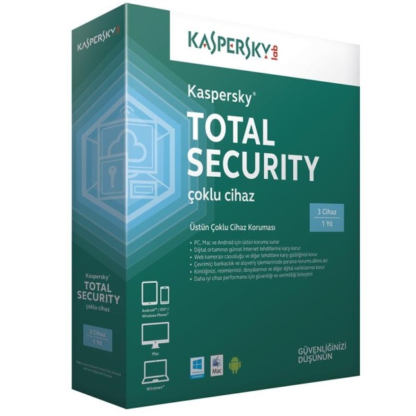 Kaspersky Total Security 20 Kullanıcı 1 Yıl Premium Kaspersky Total Security 20 Kullanıcı 1 Yıl Premium