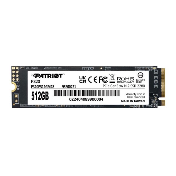 Patriot 512GB P320 3000-2200MB-s NVMe M.2 SSD (P320P512GM28) Ssd Disk Patriot 512GB P320 3000-2200MB-s NVMe M.2 SSD (P320P512GM28) Ssd Disk