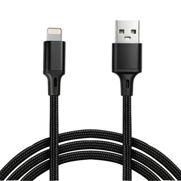 Vcom CU253 Lightning to USB 3m 10W (5V-2A) Örgülü Şarj Kablosu
